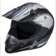  Adult Frenzy MX Off-Road Motocross Helmet DOT Approved - Black Graphic